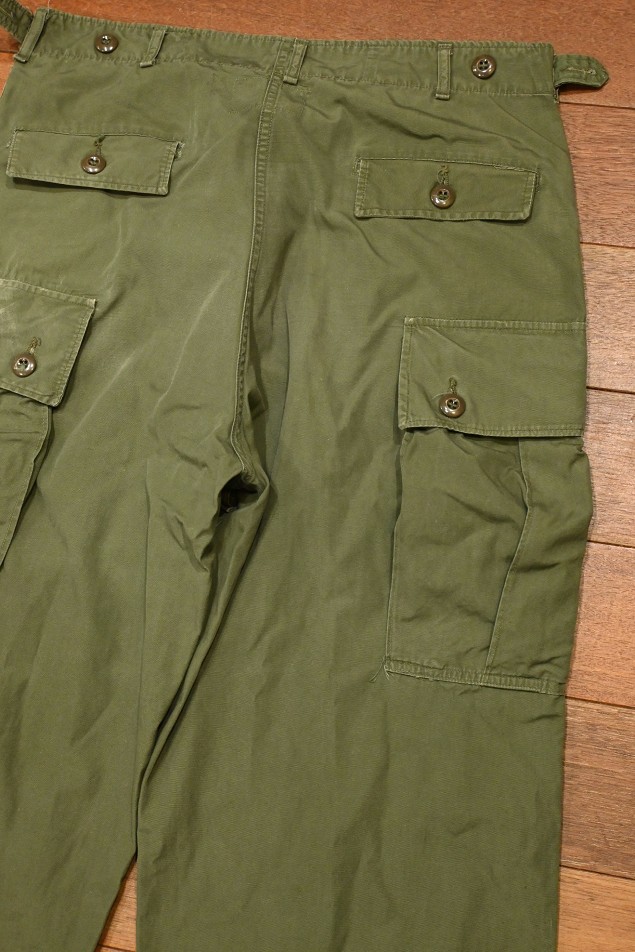 60s VTG/USED US ARMY ジャングルファティーグパンツ “1st”(M-REGULAR