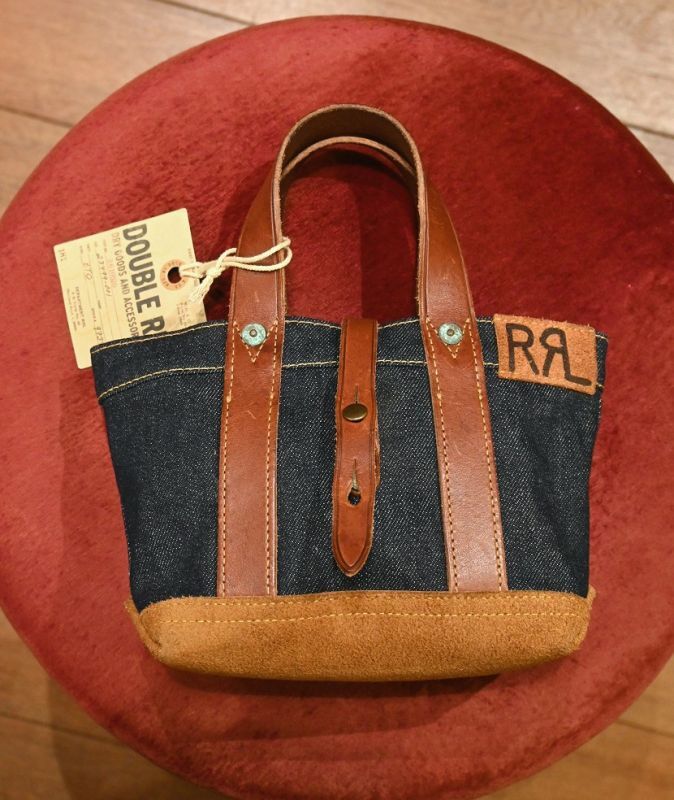 RRL ダブルアールエル 世界限定200点 リミテッドエディション ミニ デニム トート バッグ - 7th