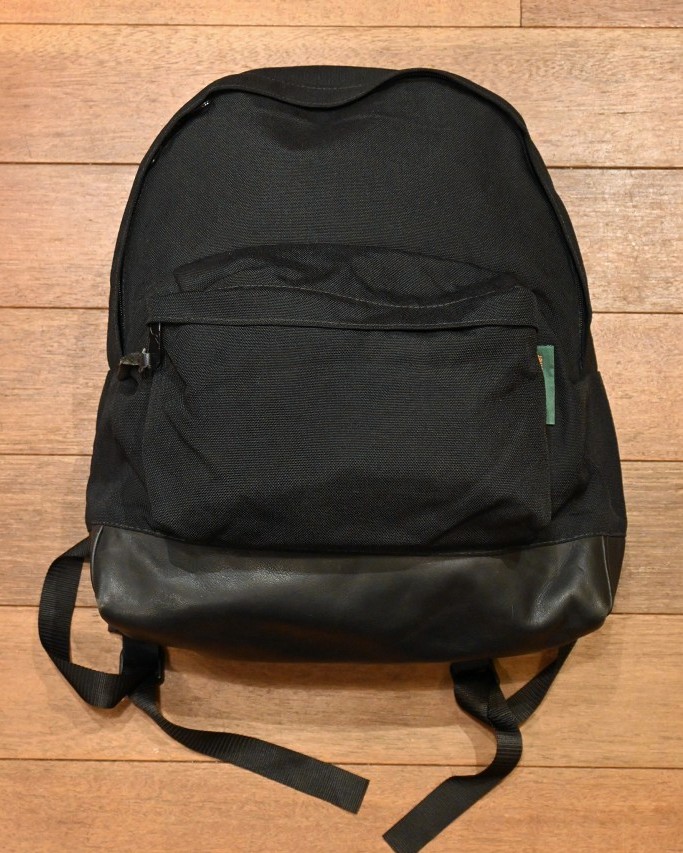 90s Hervé Chapelier エルベシャプリエ アメリカ製 レザーボトム 革底 (Black×Black) 中古 黒×黒 - 7th