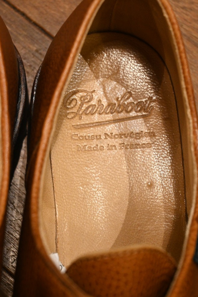 EXCELLENT USED) PARABOOT MICHAEL パラブーツ ミカエル グレインレザー モミ革 箱つき (41) 美中古 - 7th