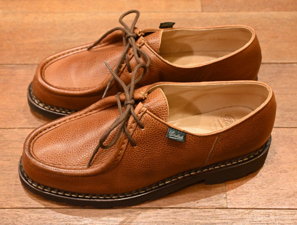 EXCELLENT USED) PARABOOT MICHAEL パラブーツ ミカエル グレインレザー モミ革 箱つき (41) 美中古 - 7th