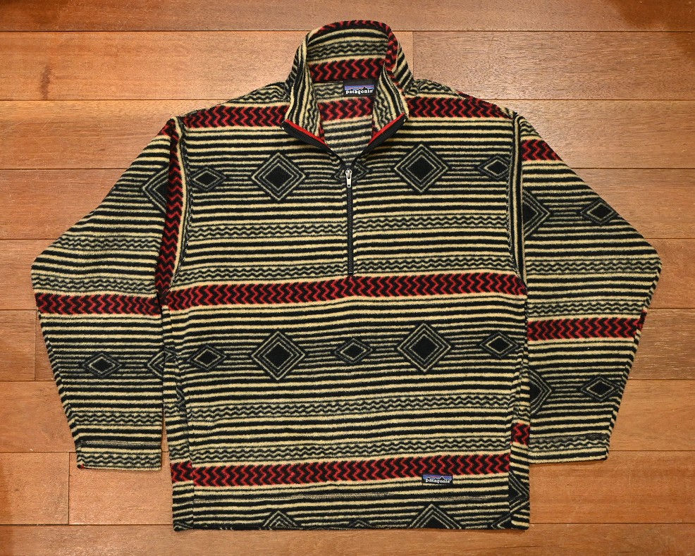 97年 Patagonia パタゴニア ブルズアイ ハーフジップフリース プルオーバー アメリカ製(M)ビンテージ - 7th