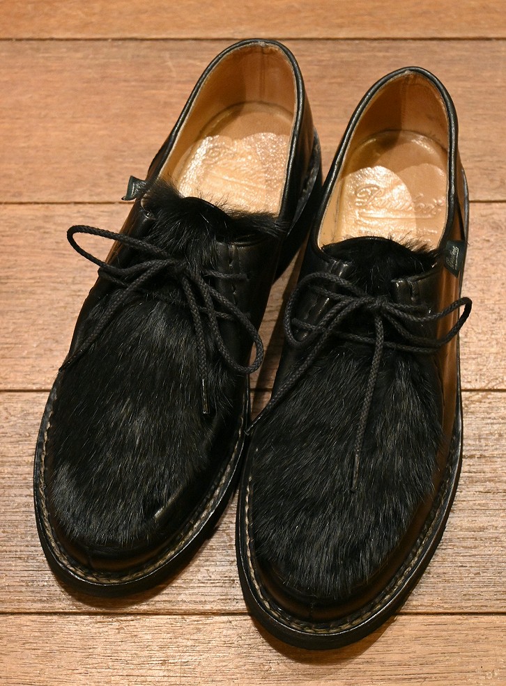 PARABOOT MICHAEL VISON パラブーツ ミカエル ミンクファー (BLACK/UK6) ビンテージ 中古 - 7th