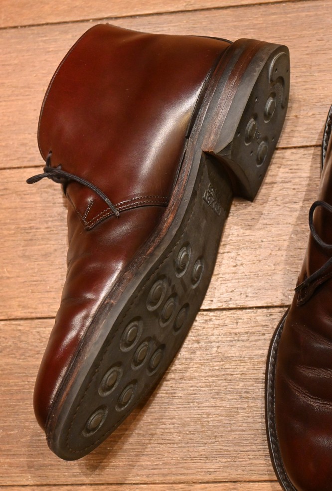 CROCKET&JONES クロケット＆ジョーンズ CHEPSTOW チャッカブーツ 箱/シューバックつき(BURGUNDY/UK 6.5-E)美中古  - 7th