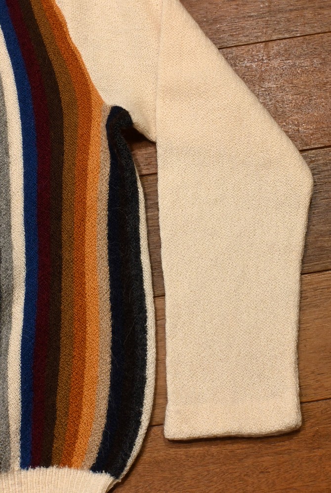 FANNI LEMMERMAYER ファニレマメイヤー マルチカラー アルパカ FANNI LEMMERMAYER (ファニレマメイヤー) Multi Stripe V-neck