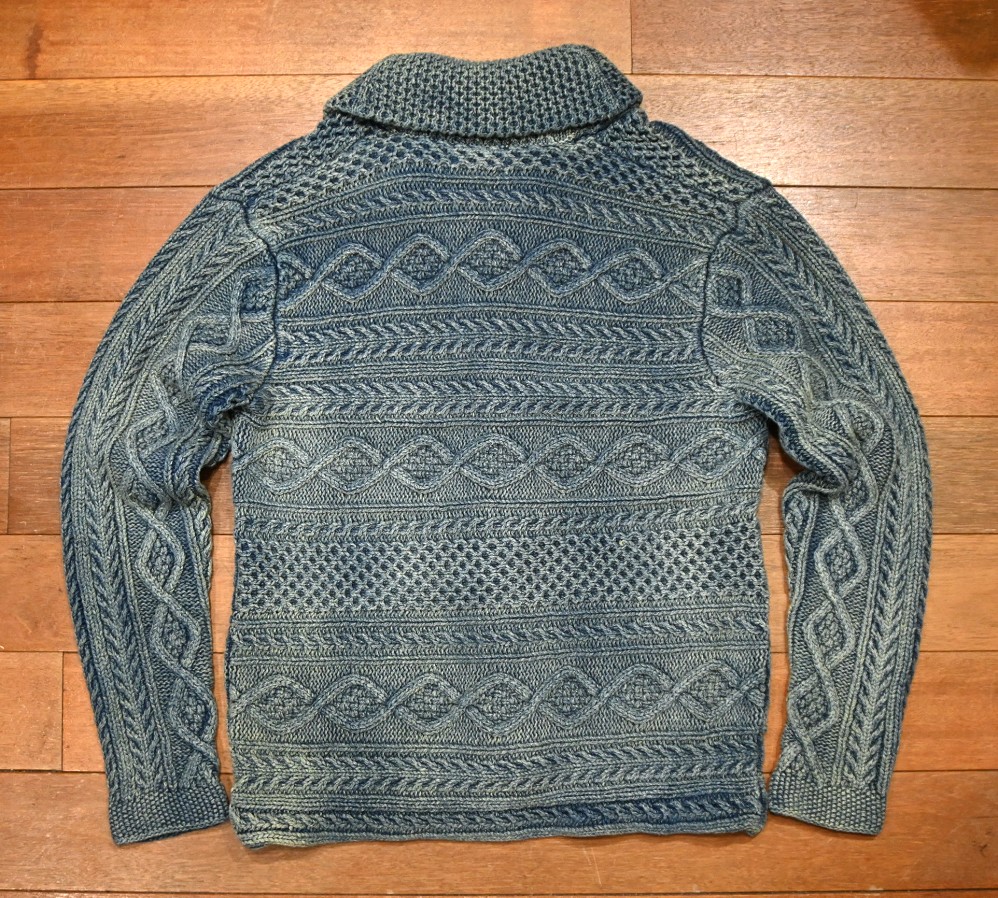 RRL INDIGO SHAWL COLLAR KNIT CARDIGAN インディゴ ショール
