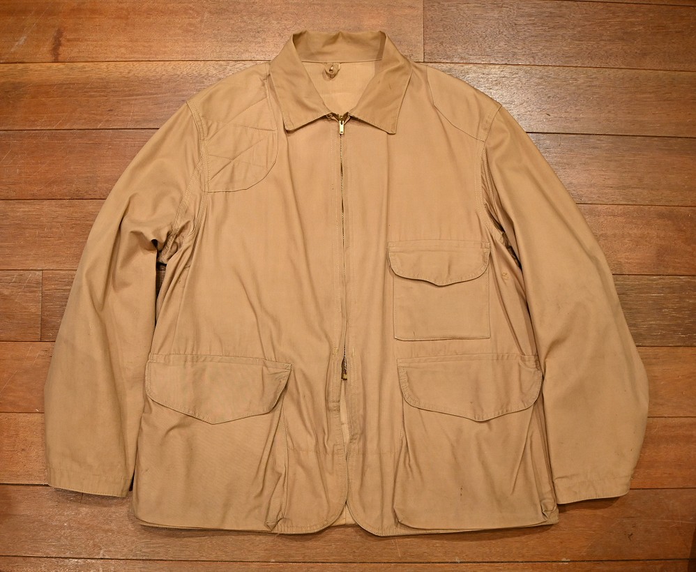 40s ISCO ハンティングジャケット コの字タロンジッパー vintage 40s ISCO ハンティングジャケット コの字タロンジッパー vintage